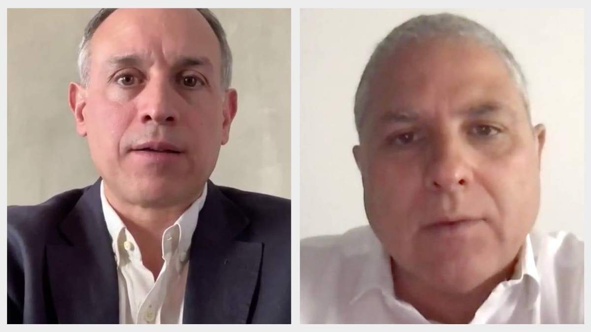 Hugo López-Gatell y Cristian Morales