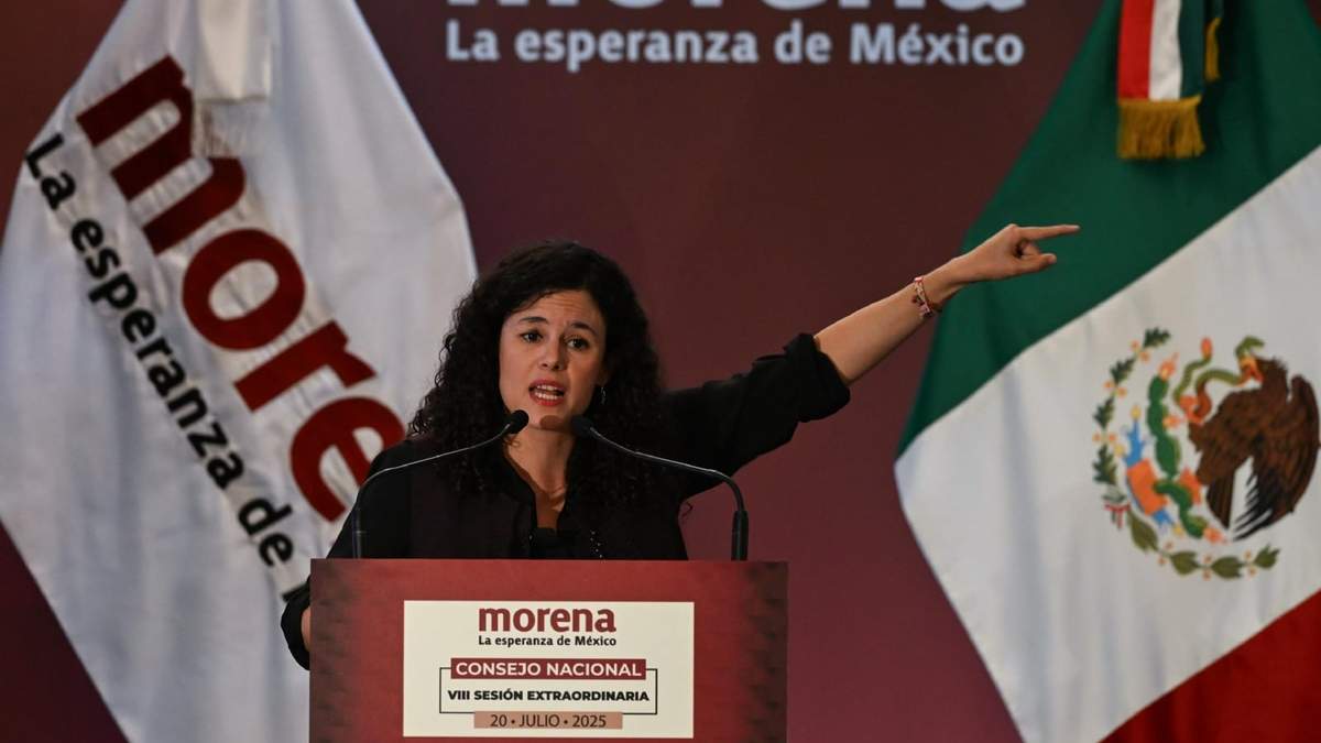 Luisa María Alcalde en el Consejo Nacional de Morena