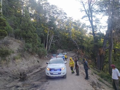 El incendio de un automóvil mantuvo en vilo a guardaparques y brigadistas