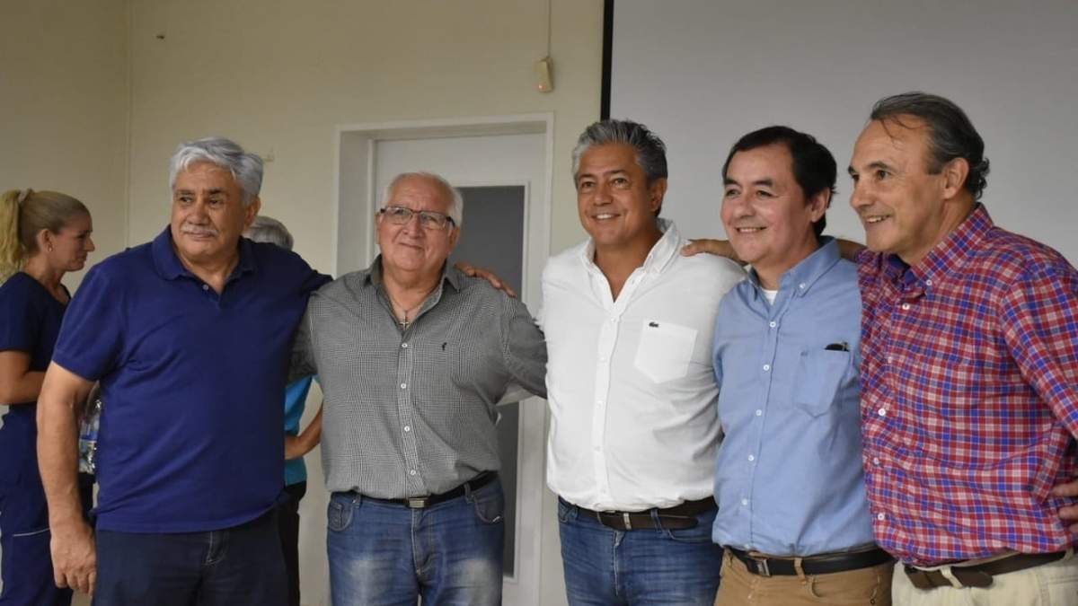 Figueroa en la Mutual Policial. Fuente: (Twitter)