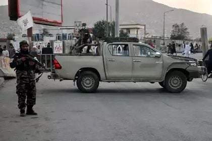 Milicianos talibán en Kabul