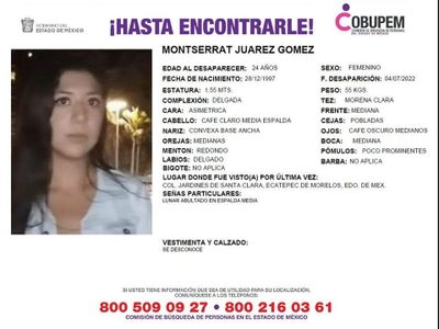 Fiscalía de CDMX investiga feminicidio de Montserrat Juárez; detienen a dos sospechosos