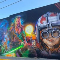 Perú: Artistas urbanos inauguran extenso mural en honor a los 25 años del episodio uno de Star Wars
