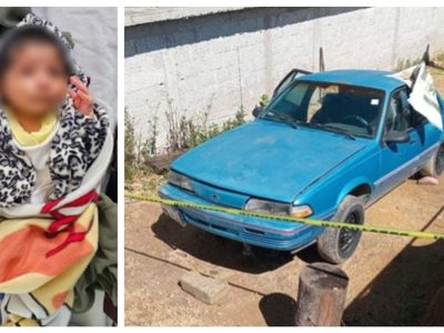 Abandonan en un auto al recién nacido que fue robado en Zautla, Puebla