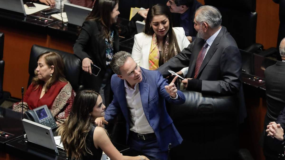 La sesión en el Senado de la República
