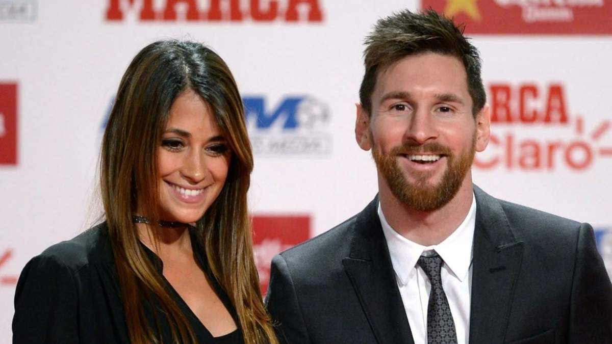 Antonela Roccuzzo y Lionel Messi. Fuente: (Instagram)
