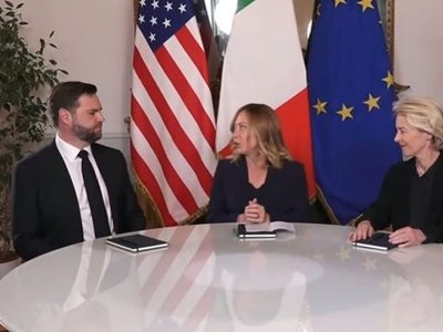 Von der Leyen y Vance se reúnen en Roma con Meloni como anfitriona
