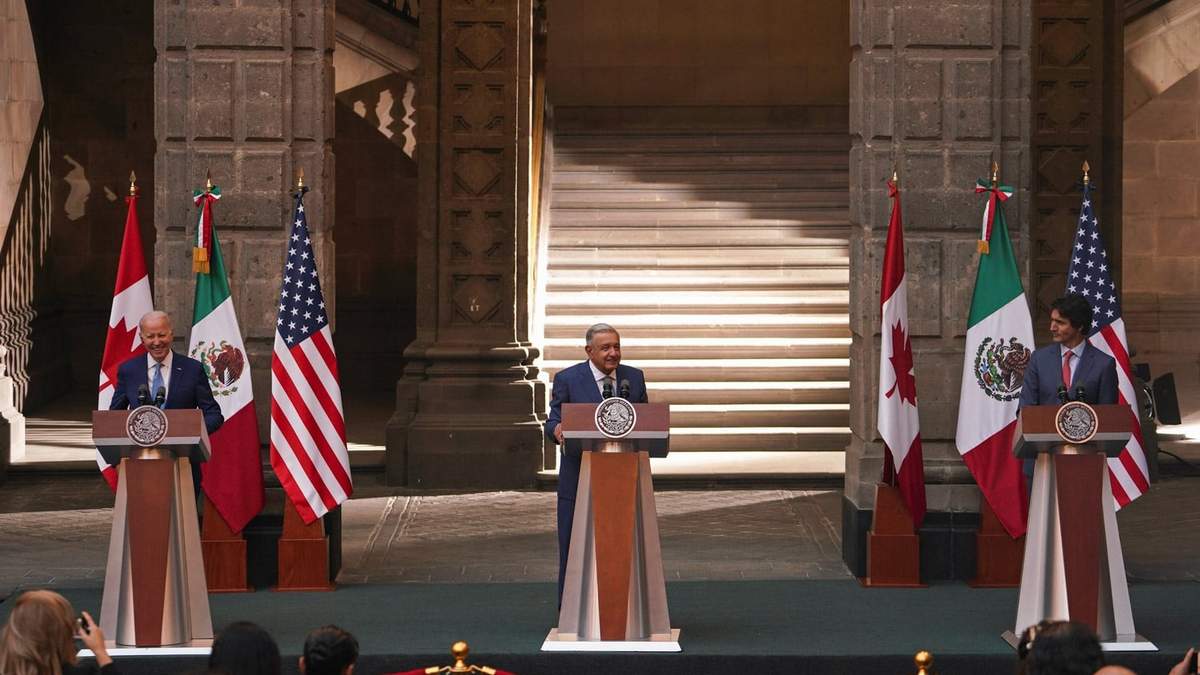 Biden, AMLO y Trudeau