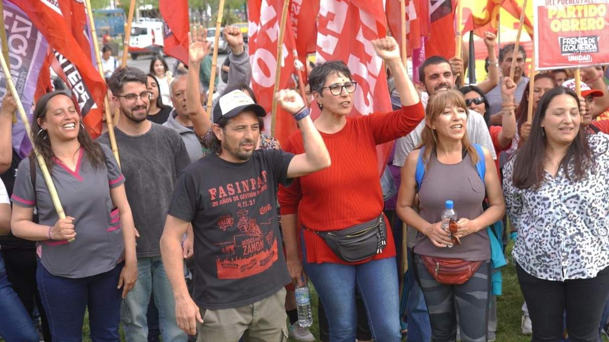 El Frente de Izquierda de Neuquén contra la reforma laboral. Fuente: (La Izquierda Diario)