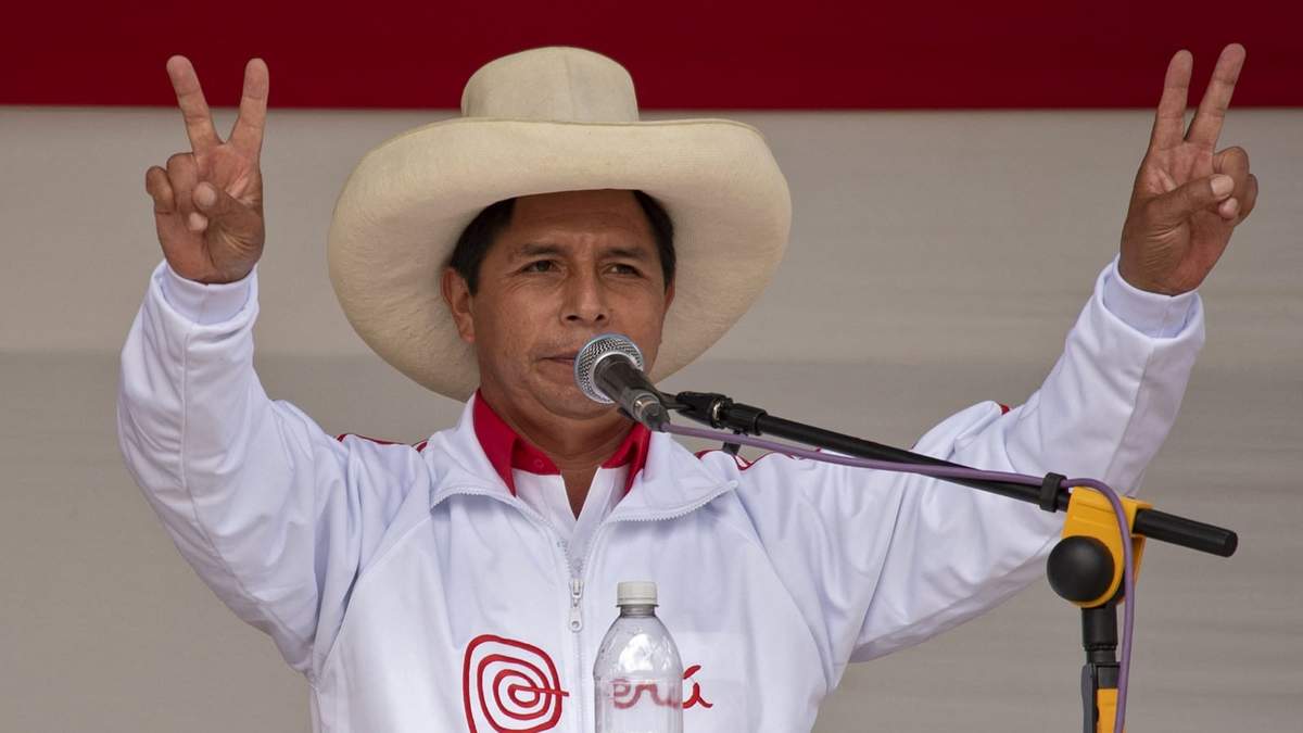 Pedro Castillo, candidato de Perú Libre. Fuente: (Twitter)
