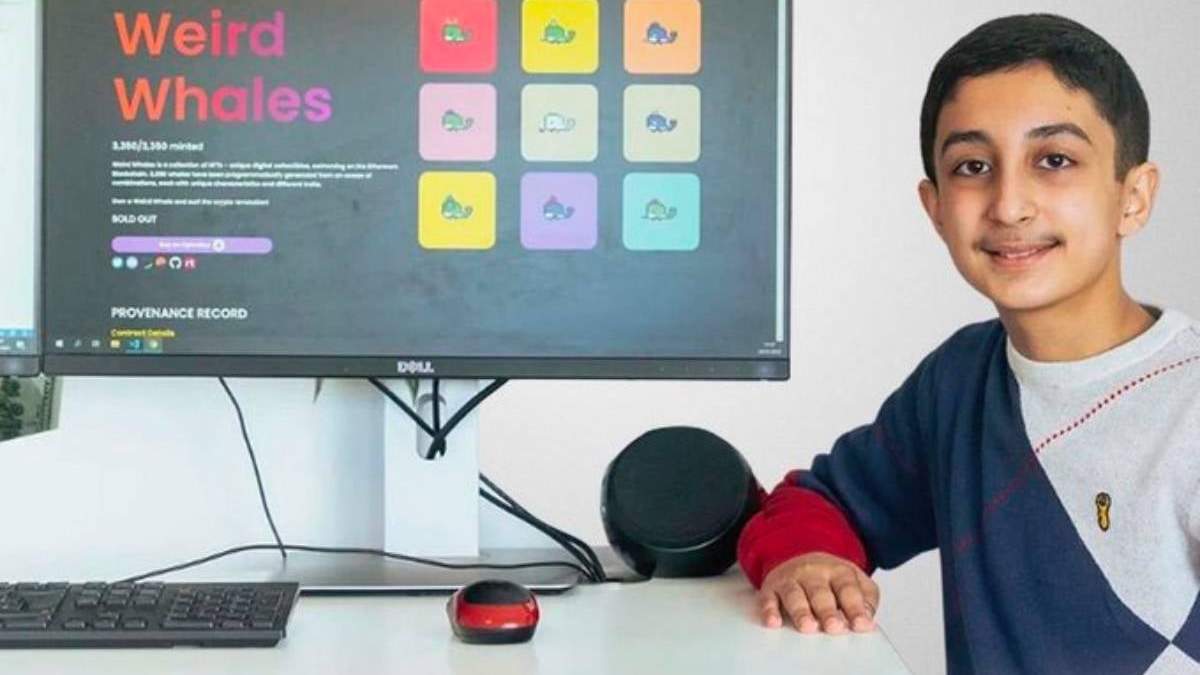 Benyamin Ahmed, de 12 años, creó una colección de obras de arte digital