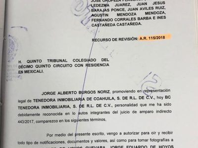 Despacho del presidente de Coparmex, defensor legal de Constellation Brands