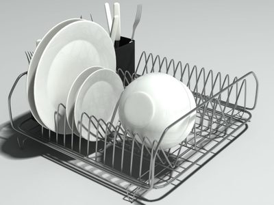 El truco de la abuela que tenés que probar para eliminar el óxido del escurridor de platos y vasos