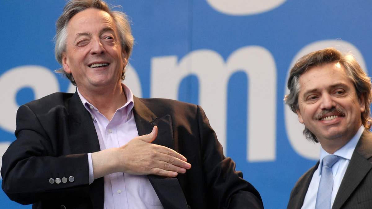Néstor Kirchner y Alberto Fernández. Foto (Twitter).