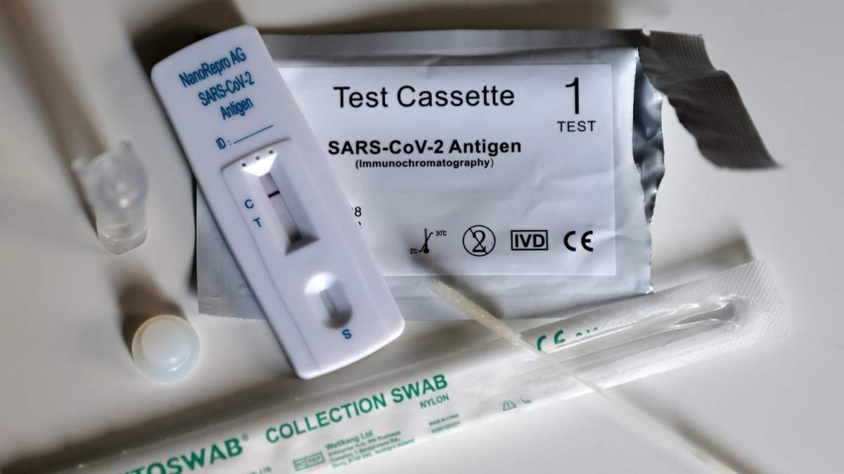 Autotest para el diagnóstico de coronavirus. Fuente: (Twitter)