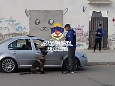 "Nai" encontró marihuana en un auto y fueron detenidos sus ocupantes