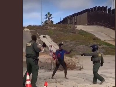 Se hace viral el video de la pelea entre agentes de la Patrulla Fronteriza y un supuesto "coyote"