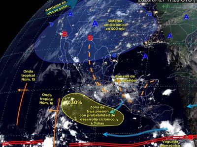 El monzón mexicano causará lluvias muy fuertes y tormentas eléctricas en el noroeste del país