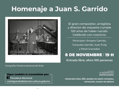 Homenaje musical a Juan S. Garrido en Fonoteca Nacional
