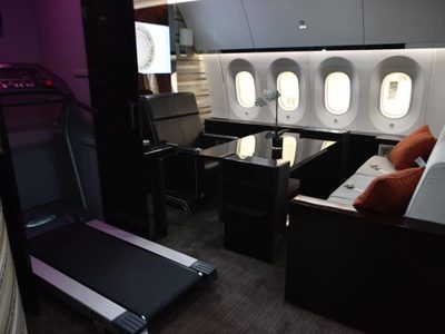 El avión presidencial, para viajar a todo lujo