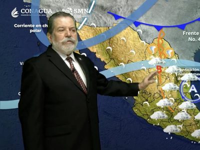 Frente frío 40 se vuelve estacionario; lloverá el martes en 25 estados del país