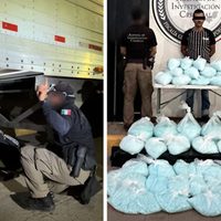 Procesan a chofer por llevar en tractocamión 2.6 millones de pastillas de fentanilo