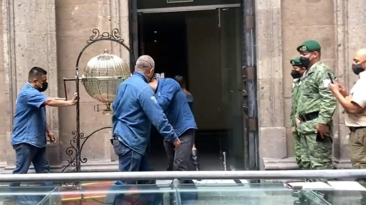 Una tómbola fue llevada a Palacio Nacional