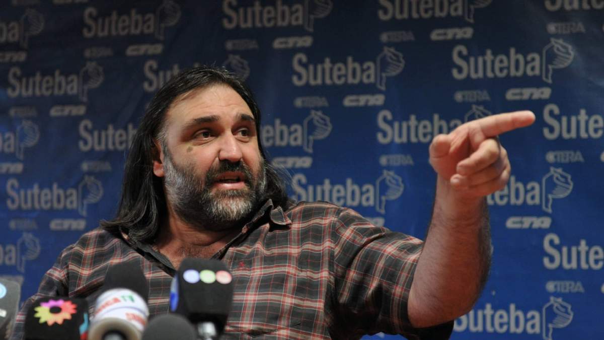 Roberto Baradel, secretario general de Suteba. Fuente: (Twitter)
