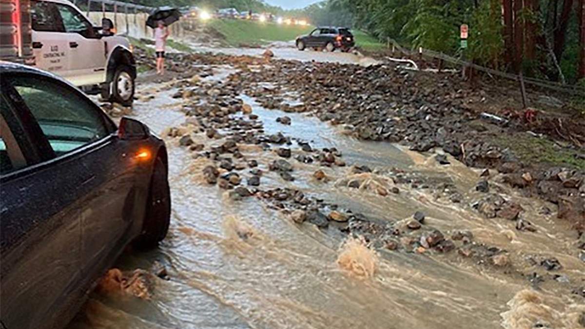 Inundación en el condado Orange, en el estado de Nueva York