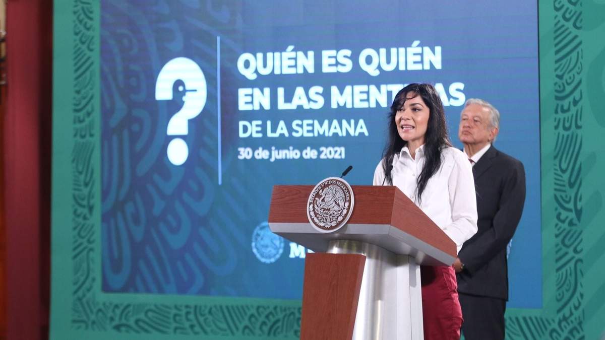 Ana Elizabeth García Vilchis y el presidente López Obrador
