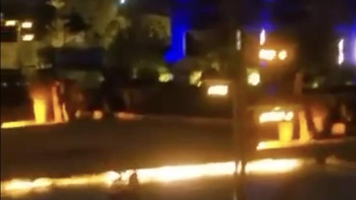 Uno de los videos que circularon del ataque