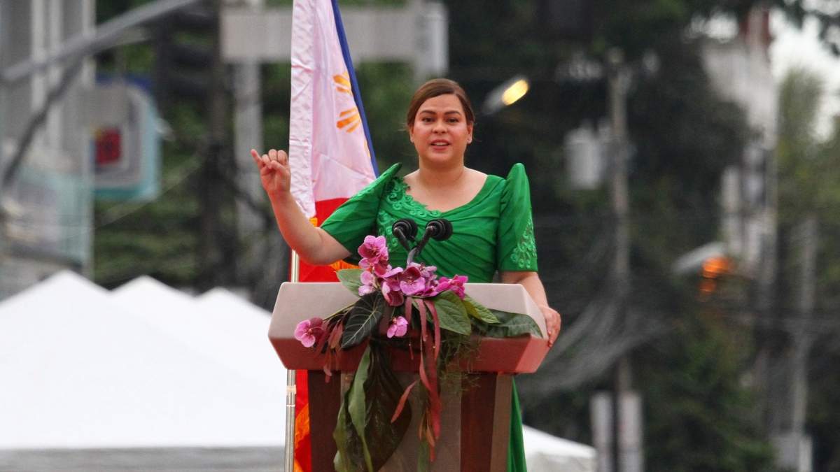 La vicepresidenta de Filipinas, Sara Duterte