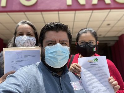 Activistas acuden al INE; piden quitar registro al Partido Verde