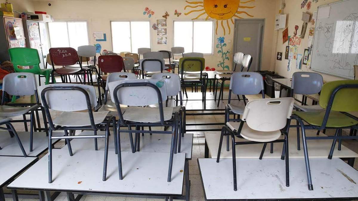 Aulas en cuarentena. Fuente: (Twitter)