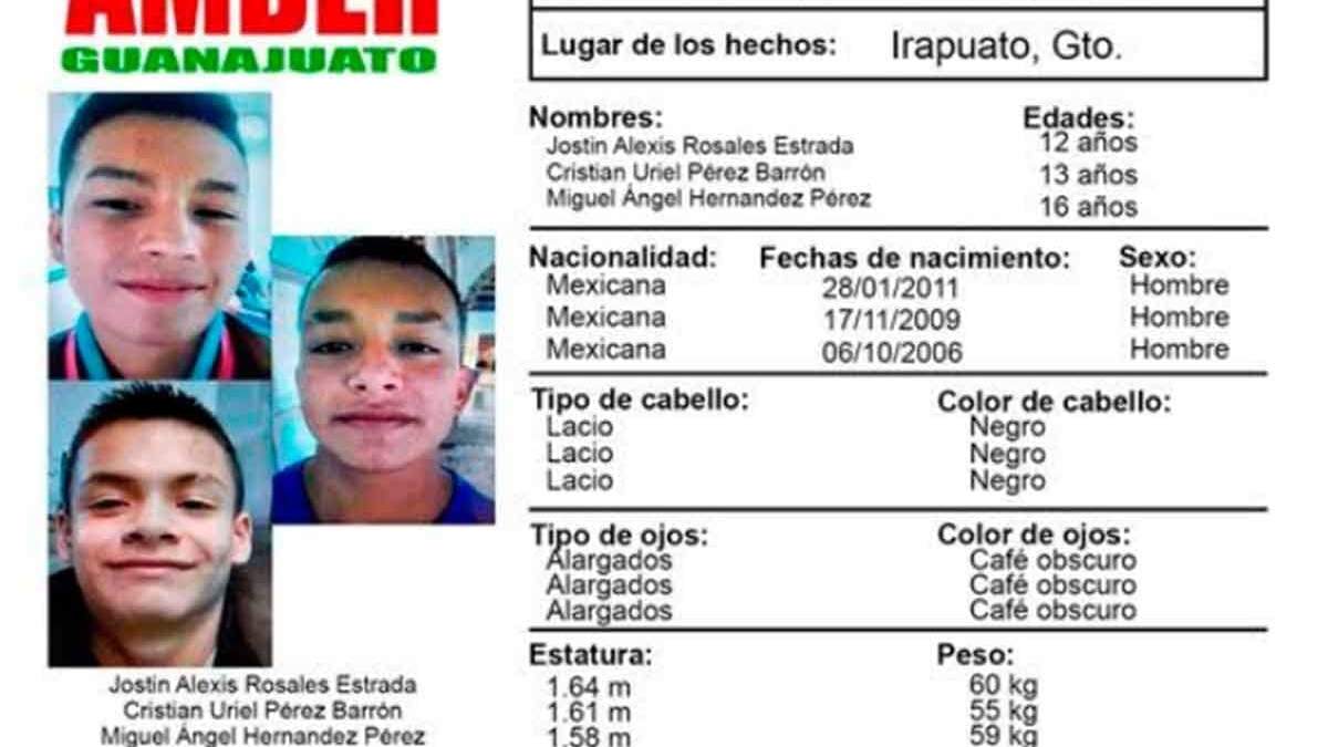 Menores desaparecidos