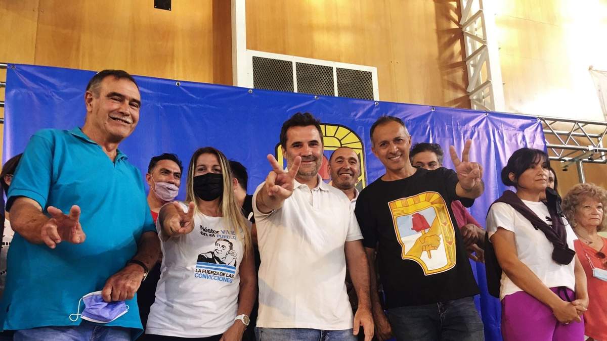 Darío Martínez durante el acto del PJ. Fuente: (Twitter)