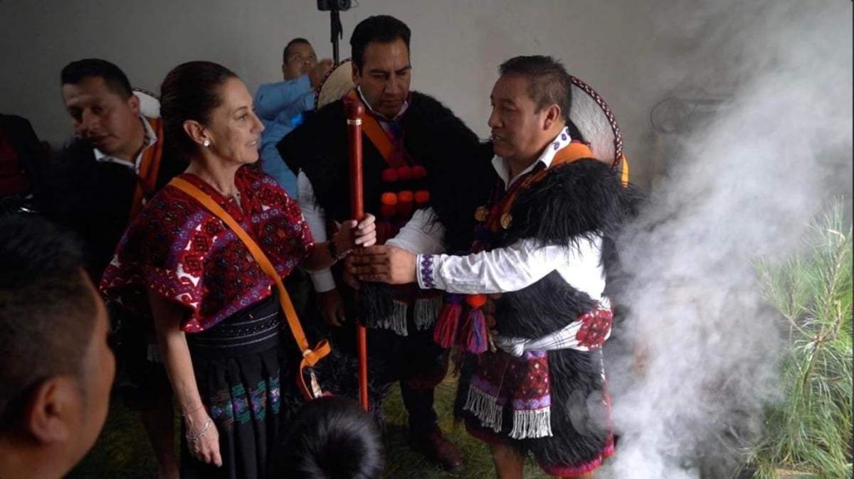 Claudia Sheinbaum en Tenejapa, Chiapas