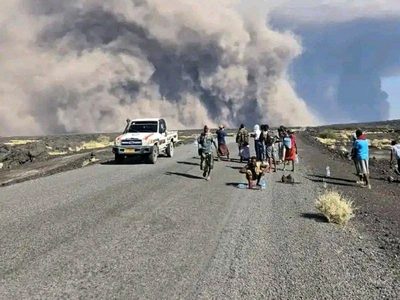 Volcán entra en erupción en norte de Etiopía; arroja cenizas hacia Yemen y Omán