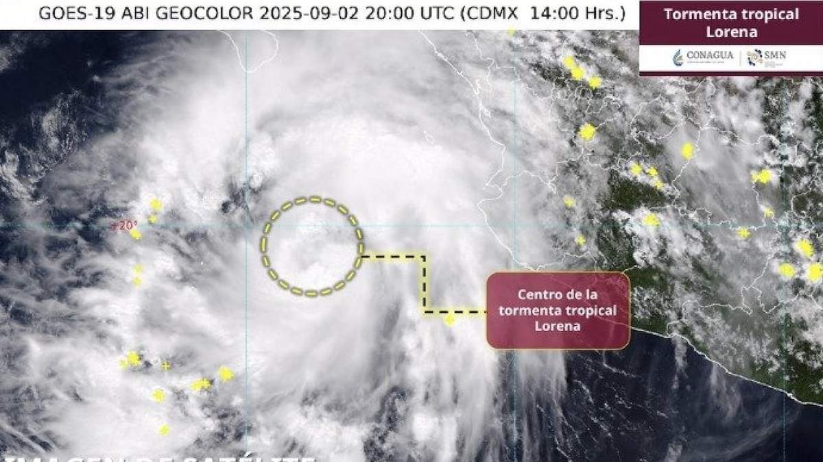 Cclón tropical Lorena