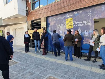 Trabajadores se movilizaron contra la “violencia laboral” en Estadística y Censos