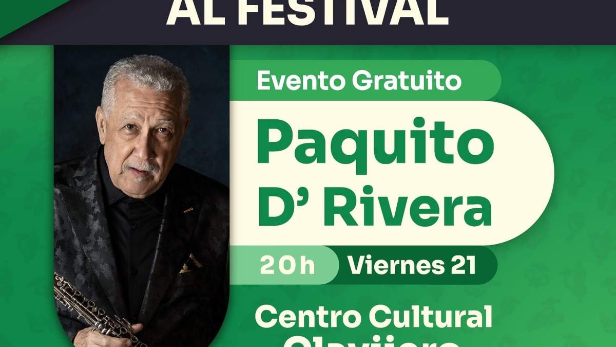 Concierto de Paquito D'Rivera en el Festival de Música de Morelia cambia de sede
