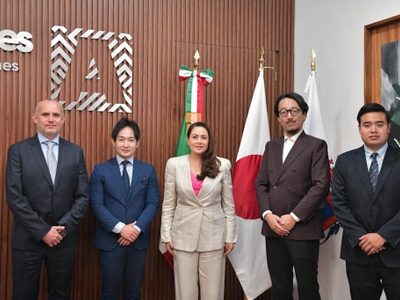 Gobernadora de Aguascalientes se reúne con Chiaki Kobayashi, director general de la oficina Jica