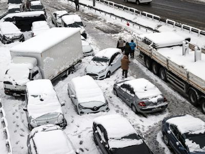 Las increíbles imágenes de las nevadas que taparon a Grecia y Turquía