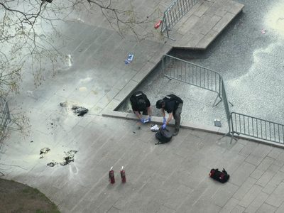 Murió el hombre que se inmoló a las puertas del juicio contra Trump
