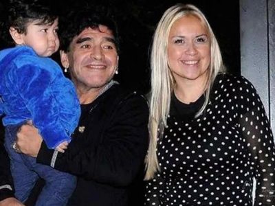 Esas caras lo dicen todo: la última foto de Maradona y Dieguito Fernando juntos