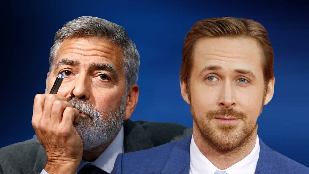 George Clooney y Ryan Gosling. Fuente: (Minuto Neuquén)