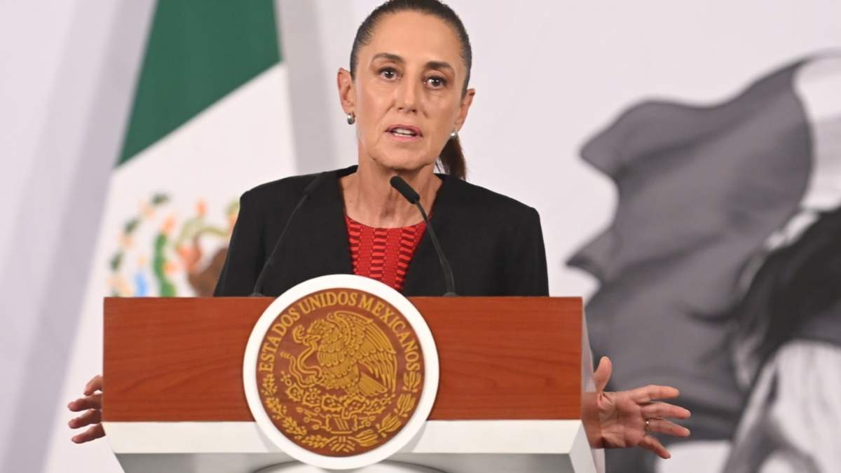 La presidenta Claudia Sheinbaum en la mañanera