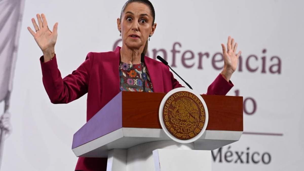 La presidenta Claudia Sheinbaum en la mañanera