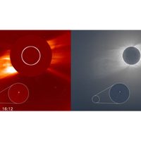 Un cometa recién descubierto fue visto durante el eclipse solar total