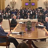 Sin grandes anuncios y un trato de iguales, AMLO, Biden y Trudeau concluyen cumbre